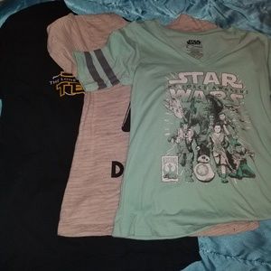 Lot of 3 shirts. Star wars star trek